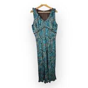 karen kane brigitte midi dress Karen Kane Blue Batik Brigitte Dress, S, Print